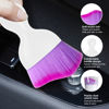 Picture of Ziciner 2 PCS Car Detailing Brush, Curved Soft Bristles Auto Removal Dust Collectors, Universal Vehicle Dashboard, Air Conditioner Vents etc Interior Cleaning Tool Accessory (White/Purple)