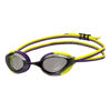 Picture of ARENA Unisex Adults Python Racing Swim Goggles for Men and Women Competitive Swimmers Anti-Fog Non-Mirror Lens Max Comfort Lap Swimming, Smoke/Plum/Arctic Lime