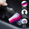 Picture of Ziciner 2 PCS Car Detailing Brush, Curved Soft Bristles Auto Removal Dust Collector, Universal Vehicle Dashboard, Air Conditioner Vents, Computer etc Interior Cleaning Tool Accessories(White/Red/Blue)