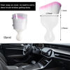 Picture of Ziciner 2 PCS Car Detailing Brush, Curved Soft Bristles Auto Removal Dust Collectors, Universal Vehicle Dashboard, Air Conditioner Vents etc Interior Cleaning Tool Accessory (White/White/Pink)