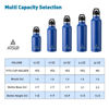 Picture of Stainless Steel Double Wall Water Bottles 17oz, Vacuum Insulated Bottle With Straw Lid, Insulated Water Bottle Keeps Water Cold for 24 Hours, Hot for 12 Hours, Hiking, Sports