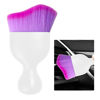 Picture of Ziciner Car Detailing Brush, Curved Soft Bristles Auto Removal Dust Collectors, Universal Vehicle Dashboard, Air Conditioner Vents etc Interior Cleaning Tool Accessory (White/Purple)