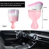Picture of Ziciner Car Detailing Brush, Curved Soft Bristles Auto Removal Dust Collectors, Universal Vehicle Dashboard, Air Conditioner Vents etc Interior Cleaning Tool Accessory (Pink/Pink)