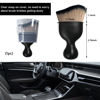 Picture of Ziciner Car Detailing Brush, Curved Soft Bristles Auto Removal Dust Collectors, Universal Vehicle Dashboard, Air Conditioner Vents etc Interior Cleaning Tool Accessory (Brown/Black)