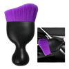 Picture of Ziciner Car Detailing Brush, Curved Soft Bristles Auto Removal Dust Collectors, Universal Vehicle Dashboard, Air Conditioner Vents etc Interior Cleaning Tool Accessory (Pure Purple)