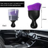Picture of Ziciner Car Detailing Brush, Curved Soft Bristles Auto Removal Dust Collectors, Universal Vehicle Dashboard, Air Conditioner Vents etc Interior Cleaning Tool Accessory (Pure Purple)