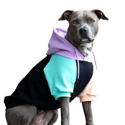 Picture of Spark Paws Dog Hoodie - Premium Quality, Buttery Soft, Superior Comfort and Fit, Calming Fleece Interior, Suitable for All Breeds - Cyber Punk - 2XL