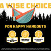 Picture of Wise Owl Outfitters Kids Hammock - Small Camping Hammock, Kids Camping Gear w/Tree Straps and Carabiners for Indoor/Outdoor Use, Kid Size Cloud Blue & Tangerine