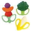 Picture of Infantino Farmers Market Teether Gift Set - Set of 3 BPA-Free Fruit & Veggie Textured Silicone Teethers for Soothing Sore Gums, Multicolor