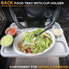 Picture of EcoNour 2 in 1 Car Steering Wheel Desk | Dark Grey Food Tray for Car | Steering Wheel Lap Desk for Car | Travel Car Accessories | Car Stand Trays for Eating | Multipurpose Car Steering Wheel Desk Tray