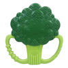 Picture of Infantino Lil' Nibbles Textured Silicone Baby Teether - Sensory Exploration and Teething Relief with Easy to Hold Handles, Green Broccoli, 0+ Months