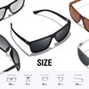 Picture of KWHZXGYY Sunglasses Men Polarized Sunglasses for Mens and Womens,Black Retro Sun Glasses Driving Fishing UV400 Protection