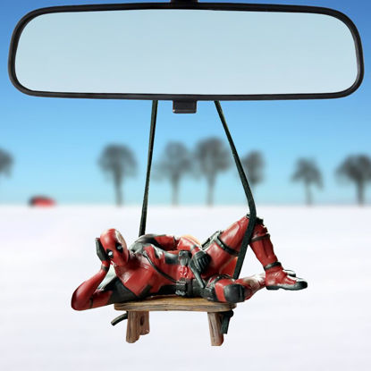 Picture of Funny Anime Car Mirror Hanging Accessories Car Pendant Reading Ornaments Auto Rearview Mirror Decoration Car Accessories Car Interior Decor H
