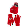 Picture of Ultra Game Unisex Kid's Standard Super Soft Winter Beanie Knit Hat with Extra Warm Touch Screen Gloves, Team Color 2