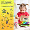 Picture of MINIARTIS Glockenspiel Xylophone | Educational Music Toys for Toddlers | 8 Notes Colorful Resonator Bells for Kids with 15 Songbook & Green Case | Great Birthday Gift for Children