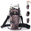 Picture of Water Bottle Carrier Bag with Phone Pocket for Stanley Cup 40/30oz,Insulated Neoprene Water Bottle Holder Cross-boday Bag with Adjustable Shoulder & Handheld Strap Leopard Stanley Cup Accessories