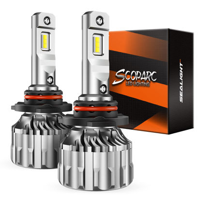 Picture of SEALIGHT 9006 HB4 Bulbs, 6500K Cool White S6 9006 Lo Beam Combo Bulbs 60000+ Hours With 15000RPM Turbo Fan, 5 Min Plug-N-Play Fog Light Bulbs, Pack of 2