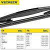 Picture of 14" Rear Wiper Blade Compatible with Mazda 2 2011-2014,3 2019-2021,CX-30 2020-2021,Honda CR-V 2007-2011,Fit 2007-2020,Pilot 2003-2022,Acura MDX 2014-2020 Back Window Wiper blades 14-B