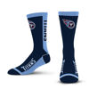 Picture of For Bare Feet NFL TENNESSEE TITANS MVP Crew Sock Team Color Large