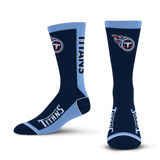 Picture of For Bare Feet NFL TENNESSEE TITANS MVP Crew Sock Team Color Large