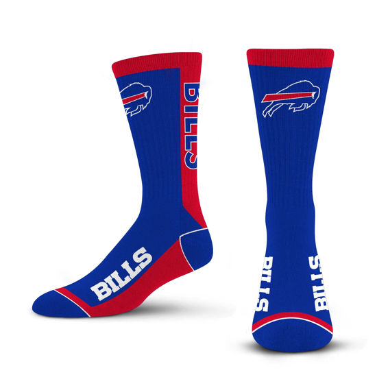 Picture of For Bare Feet NFL BUFFALO BILLS MVP Crew Sock Team Color Large