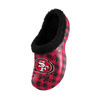 Picture of FOCO San Francisco 49ers NFL Mens Sherpa Lined Buffalo Check Clog - S