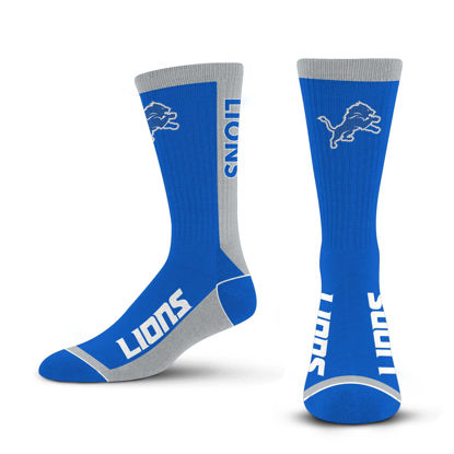 Picture of For Bare Feet NFL DETROIT LIONS MVP Crew Sock Team Color Large
