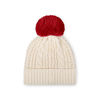 Picture of FOCO Women's San Francisco 49ers NFL Team Logo Cable Knit Pom Beanie Hat, White