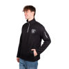 Picture of Ultra Game NFL Men's Ultimate Quarter-Zip Fleece Pullover Sweatshirt with Zipper Pockets, Las Vegas Raiders, Team Color Updated, X-Large