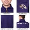 Picture of Ultra Game NFL Men's Ultimate Quarter-Zip Fleece Pullover Sweatshirt with Zipper Pockets, Las Vegas Raiders, Team Color Updated, X-Large