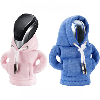 Picture of Gear Shift Hoodie Cover, Universal Car Shift Knob Hoodie, Mini Hoodie for Car Shifter, Automotive Interior Cute Gadgets Car Accessories and Decorations