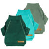 Picture of Fitwarm 3 Pack Fleece Dog Sweater, Turtleneck Dog Sweatshirt, Dog Winter Clothes for Small Dogs Boy Girl, Pet Pullover Jumper, Cat Apparel, Dark Green, Teal Green, Olive Green, XXL