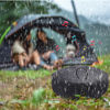 Picture of BUSOHA Rain Drum for Outside - 3 Inches 6 Notes Steel Tongue Drum Rain Chime, Drum Rain Chime Waterproof, Rain Drum for Garden Instrument, Mini Hand Drum for Outdoor