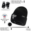Picture of Ultra Game Standard Super Soft Marled Winter Beanie Knit Hat with Extra Warm Touch Screen Gloves, Black