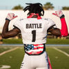 Picture of Battle Sports Novelty Football Back Plate- Lower Backplate - Rear Lower Back Protector Hard Outer Shell & Contoured Foam for Youth, Kids and Adults