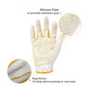 Picture of HANDLANDY Youth Football Gloves, Sticky Wide Receiver Gloves for Kids & Adult, White and Gold Stretch Fit Football Gloves (X-Large)