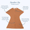 Picture of SleepingBaby Zipadee-Zip Transition Swaddle - Cozy Baby Swaddling Blanket with Zipper Convenience - Roomy Baby Wearable Blanket for Easy Diaper Changes - Spice, Small (4-8 Month)