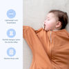 Picture of SleepingBaby Zipadee-Zip Transition Swaddle - Cozy Baby Swaddling Blanket with Zipper Convenience - Roomy Baby Wearable Blanket for Easy Diaper Changes - Spice, Small (4-8 Month)