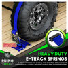 Picture of Rhino USA E Track Ratchet Tie Down Straps (4,500lb Break Strength) - Includes (2) Premium 2" x 16' eTrack Tie Downs - Ultimate Heavy Duty eTrack Cargo Strap System for Trailer, Truck, Motorcycle