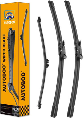 Picture of 3 Wipers Replacement for Ford Escape Windshield Wiper Blades with Rear 2020 2021 2022 2023 2024 24"+20"+11inch