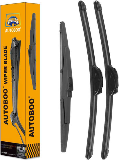 Picture of 3 Wipers Replacement for Kia Sedona 2015-2021 Telluride 2020 2021 2022 2023 Windshield Wiper Blades with Rear 26"+18"+13inch