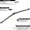 Picture of 3 Wipers Replacement for Ford Expedition 2018 2019 2020 2021 2022 2023 Windshield Wiper Blades with Rear 22"+22"+11inch