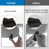 Picture of Yuoyar 2 Packs Magnetic Sunglass Holder for Car Visor - Sunglasses Clip for Car Visor Universal Fit for Different Size Eyeglasses - Convenient Interior Car Accessories (2, Black)