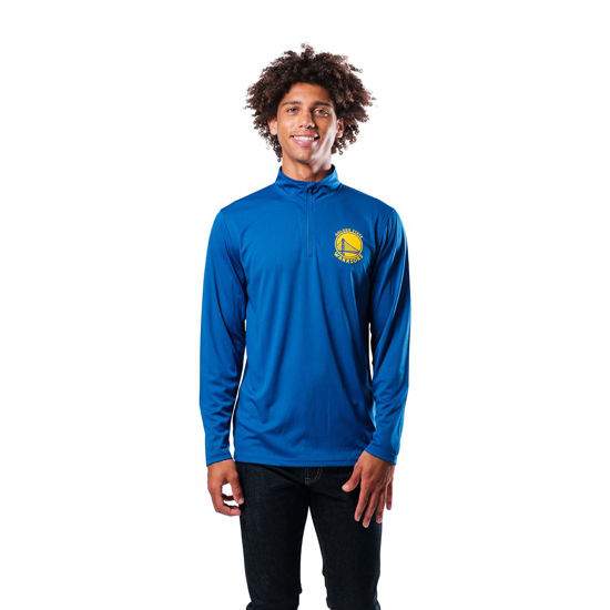 Picture of Ultra Game Men's Standard Quarter Zip Pullover Long Sleeve Tee, Team Color, X-Large
