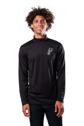 Picture of Ultra Game Men's Standard Quarter Zip Pullover Long Sleeve Tee, Team Color, XX-Large
