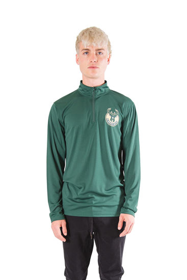 Picture of Ultra Game Men's Standard Quarter Zip Pullover Long Sleeve Tee, Team Color, XX-Large