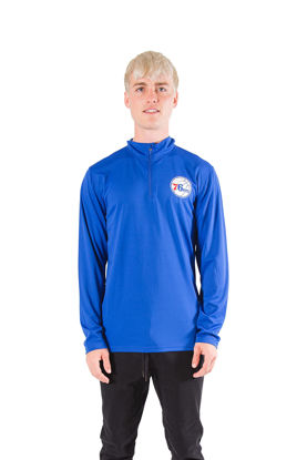 Picture of Ultra Game Men's Standard Quarter Zip Pullover Long Sleeve Tee, Team Color, XX-Large