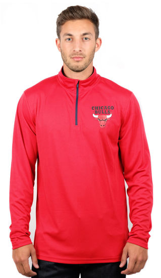 Picture of Ultra Game Men's Standard Quarter Zip Pullover Long Sleeve Tee, Team Color, XX-Large