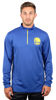 Picture of Ultra Game Men's Standard Quarter Zip Pullover Long Sleeve Tee, Team Color, Large