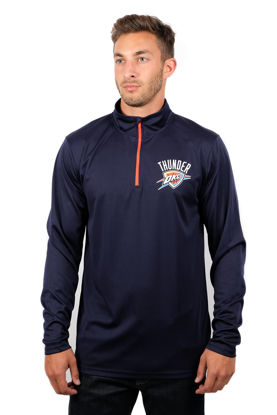 Picture of Ultra Game Men's Standard Quarter Zip Pullover Long Sleeve Tee, Team Color, XX-Large